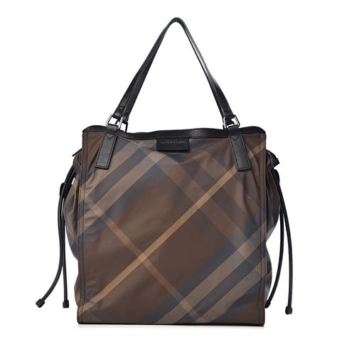 burberry packable check nylon tote|burberry checked canvas tote bag.